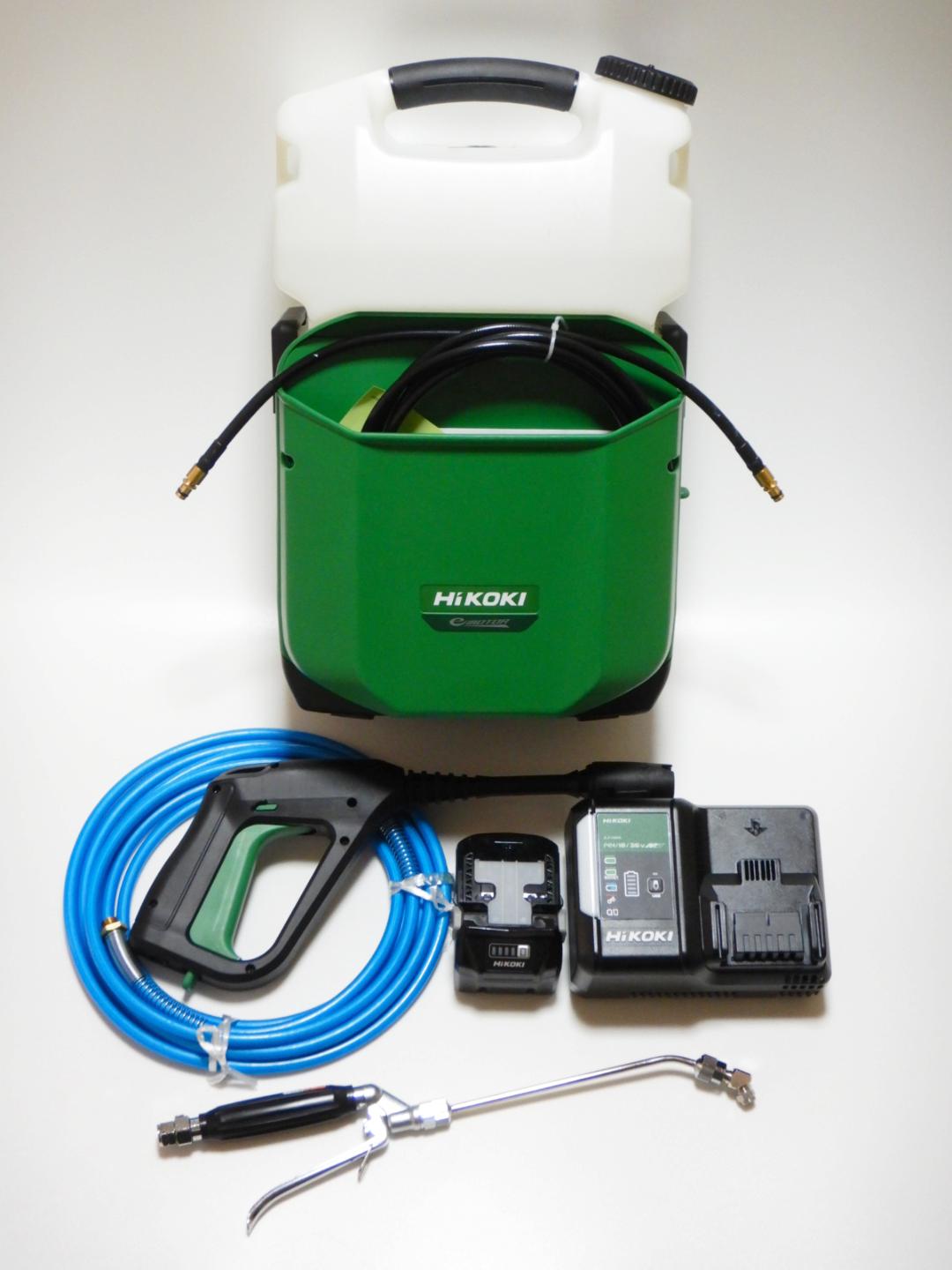 日立工機〘HiKOKI〙18Vコードレス高圧洗浄機AW18DBL(LXP) ＋ エアコン洗浄用ガン＆ホースセット